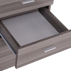 HOMCOM - Bureau d'ordinateur avec tiroirs réversibles multifonctions - 47,2 po L x 23,6 po l x 29,9 po H - marron-Panneau supérieur en mélamine pour le protéger des rayures