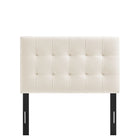 Modway - Lily Cuir végane Tête de lit taille jumelle, Albâtre-Assemblée requise