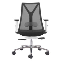 Zuo - Hasso Chaise de bureau - Noir-Maille respirante favorisant circulation de l’air et confort prolongé
