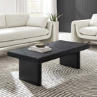 Modway - Relic Béton texturé Table basse - Noir-Bords à nez taureau