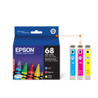 Epson - T068 Cartouche d'encre - Capacité standard - Emballage mixte – Couleurs-N&ordm; du fabricant : T068520-S