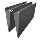 Staples Chemises suspendues de couleur, format légal, 8 1/2 po x 14 po, noires-Format légal