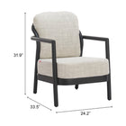 Zuo - Rein Fauteuil d’appoint - Beige-6