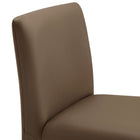 Modway - Rhodes Cuir végétalien rembourré Chaise à manger - Brun champignon-9