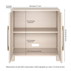 Hudson&Canal - Meuble d'appoint Chabot de 28 po de largeur - Blanc aulne-8