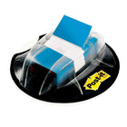 Post-it - Languettes de 1 po avec distributeur à ventouse pour bureau à volume élevé, bleu, 200/paquet-Permettent d'attirer l'attention sur des renseignements importants précis