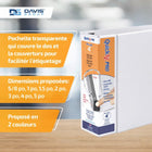 Reliure de présentation robustes QuickFit PRO de 4 po à verrouillage sans interstice Pin-Lock de Davis Group, 31 po, blanc-Comprend 2 pochettes intérieures