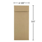 JAM Paper - Enveloppes n° 10 officielles, 4 1/8 x 9 1/2 po, papier kraft brun, paq./500 (3965615H)-4