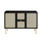 Modway - Chaucer 48" Armoire de toilette de salle de bain (lavabo non inclus) - Noir-Stratifié à grain de bois