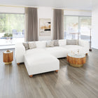 Zuo - Tayte Pouf - Blanc-Couleur du mobilier : Blanc