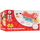 Bigjigs Toys - Trieur de ferme-Les enfants s'amuseront à associer chaque animal à son emplacement de forme unique sur le mur de la ferme