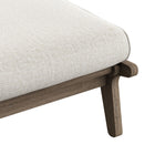 Modway - Saratoga Terrasse extérieure Teck Ottoman, Caillou-Assemblée requise
