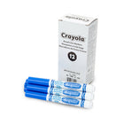 Crayola - Marqueurs lavables Broad Line − Bleu − Paquet de 12-Ajoutez des couleurs vives et vibrantes à vos dessins, projets scolaires et autres projets créatifs
