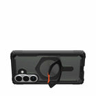 UAG - Étui Plasma XTE Rugged avec béquille et aimants pour Samsung Galaxy S26+, Noir/Orange-Boutons tactiles surdimensionnés
