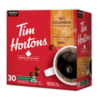 Tim Hortons - Café 100 % colombien, torréfaction moyenne foncée, capsules K-Cup - paquet de 30-Chaque capsule K-Cup est prête à l'emploi et contient la bonne quantité de café ainsi qu'un filtre en papier de qualité