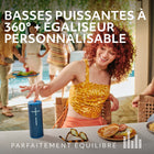 Ultimate Ears - BOOM 4 enceinte Bluetooth portable et étanche, Lilas enchanté-Optimisée pour l'aventure: cette enceinte portable étanche est dotée d’une batterie rechargeable qui reste chargée et diffuse des morceaux pendant 15 heures avec une seule charge