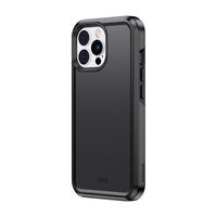 TUFF8 - Étui de protection Impact pour iPhone 15 Pro - Noir-Protection double couche : fabriquée à partir d'un boîtier intérieur souple et malléable et d'une coque rigide pour créer une défense robuste contre les chutes et les impacts accidentels