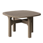 Modway - Saratoga Square Terrasse extérieure Bois de teck Table d’appoint - Gris vieilli-7