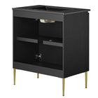 Modway - Alchemist 30" Vanette de salle de bain - Noir noir-MDF Construction