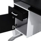 HOMCOM - Bureau d'ordinateur avec plateau pour clavier et support pour unité centrale - 39,4 po L x 20,5 po l x 29,5 po H - noir-Avec plateau coulissant pour clavier et support pour unité centrale