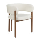 Brassex - Chaise de visite 572834 Bailey - ensemble de 2 - crème-Design contemporain