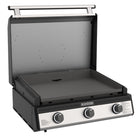 Blackstone - 28 po Plaque de cuisson encastrable 3 brûleurs avec capot et configuration prête pour propane-Technologie de plaque de cuisson Omnivore : Préchauffage et récupération plus rapides, répartition uniforme de la chaleur, efficacité énergétique accrue nécessitant moins de BTU pour atteindre des températures optimales, et pare-vent intégrés pour garder l’air chaud à l’intérieur et l’air froid à l’extérieur