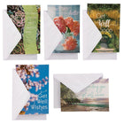 Jam Paper - Cartes de sympathie, Assortiment Nature – Prompt rétablissement, Paquet de 10-Taille : 5,25 po L x 7,25 po l