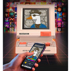 Divoom - MiniToo Enceinte Bluetooth rétro pixel art - Beige-Performance audio polyvalente : Haut-parleur Bluetooth de haute qualité qui fonctionne également comme réveil et machine à bruit blanc apaisant