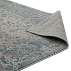 Modway - Dilys Treillis floral vintage vieilli Tapis de comédie 8 pi l x 10 pi L - Brun sarcelle et beige-8