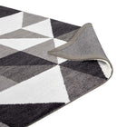 Modway - Kahula Mosaïque du triangle géométrique Tapis - 5 po x 8 po - Noir/Gris/Blanc-Haute densité / Tissé à la machine