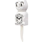 Kit-Cat Klock - Horloge murale vintage coccinelle avec perles - Blanche-5