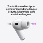Apple - AirPods Pro 3-Ergonomie Et Tenue: Maintenant en cinq tailles, de tout nouveaux embouts offrent une tenue plus stable, un ajustement personnalisé et une meilleure performance acoustique