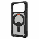 UAG - Étui Robuste Plasma XTE MagSafe  pour iPhone 17 Pro - Noir/Orange Pop-Module MagSafe intégré