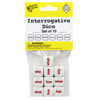 Jeu de dés Koplow Games, Interrogatif-Ensemble de dés interrogatifs parfait pour les centres d'apprentissage ou les activités de groupe