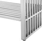 Modway - Gridiron 48" Vanette de salle de bain - Argent blanc-Assemblée requise