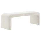 Modway - Simba Tissu Boucle Banc long de la chute d’eau - Ivoire-Tissu boucle Tissu Rembourrage
