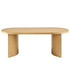 Modway - Aspect Bois ovale Table basse - Chêne-8