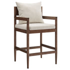 Modway - Remington Tabouret de comptoir - Sel-Cadre en bois massif d’orme