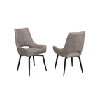 Brassex - Chaise d'appoint 510987 Oakley - ensemble de 2 - brun antique-Comprend : deux chaises de salle à manger