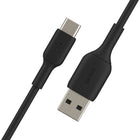 Belkin - Câble USB-A vers USB-C - 1 m - Noir -CHARGEZ, SYNCHRONISEZ ET CONNECTEZ : Chargez vos appareils USB-C, synchronisez votre musique ou vos photos sur un ordinateur portable et transférez des données depuis n’importe quel port USB-A grâce à ces câbles USB-C fiables que vous pouvez utiliser à la maison, au travail ou en déplacement.