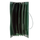 Staples - Chemise extensible verticale à cinq pochettes, format lettre, vert-L’ouverture par le haut permet de consulter rapidement tous les documents