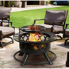 Shinerich - Foyer 24 po avec grille-Grille de cuisson en acier