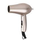 Aria - Mini Sèche-cheveux - Or brossé-Compact et léger : Ne pèse que 0,5 (≈225 g) et dispose d’une poignée pliable pour un rangement facile dans votre bagage à main ou sac à main