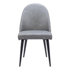 Zuo - Silloth Chaise de salle à manger sans accoudoirs - Gris - Ensemble de 2-Confort moelleux et soutien durable