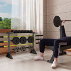 Soozier - Support De Poids Pour Disques - Haltères - Barres - Capacité 1100 Lb-Tube en acier de 1,5 mm d'épaisseur supportant jusqu'à 500 kg  