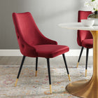 Modway - Adorn Touffe Performance Velvet Fauteuil d’appoint de salle à manger - Marron-Tissu résistant aux taches durable