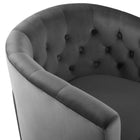 Modway - Prospect Touffe Performance Velvet Fauteuil pivotant - Charbon de bois-7
