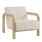 Modway - Sereno Boucle Chaise d’accent - Chêne crème-Chaise d’accent moderne