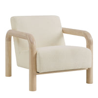 Modway - Sereno Boucle Chaise d’accent - Chêne crème-Chaise d’accent moderne