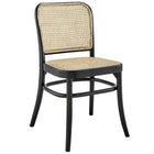 Modway - Winona Fauteuil d’appoint de salle à manger Ensemble de 2 - Noir-Capacité de poids : 330 lb.